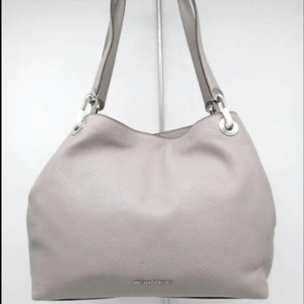 Michael Kors soft pebbled leather bag - Light Gray